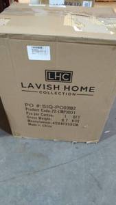 lot 20870 image: LAVISH HOME, TABLE LAMPS AND FLOOR LAMP SET OF 3, SPIRAL CAGE DESIGIN (3LED BULDS INCLUDED)