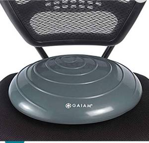 lot 20635 image: GAIAM BALANCE CUSHION GREY