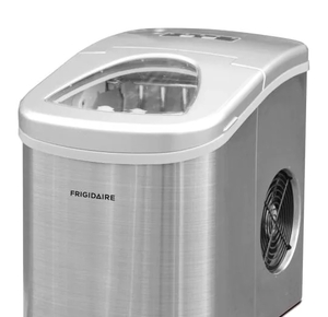 lot 20865 image: Frigidaire Counter Top Maker, Produces 26 pounds Ice per Day, Stainless Steel,