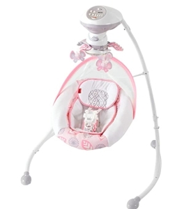 lot 20868 image: Fisher-Price - Deluxe Cradle n Swing Baby, Surreal Serenity