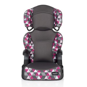 lot 13017 image: Big Kid Highback 2-in-1 Belt-Positioning Booster Car Seat (Bristol Pink)