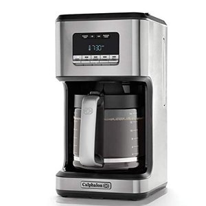 lot 13038 image: Calphalon 14-Cup Programmable Coffee Maker Stainless Steel Drip Coffee Maker with Glass Carafe, High Performance Heating