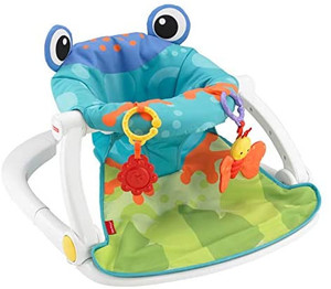 lot 13058 image: Fisher-Price Sit-Me-Up Floor Seat Frog