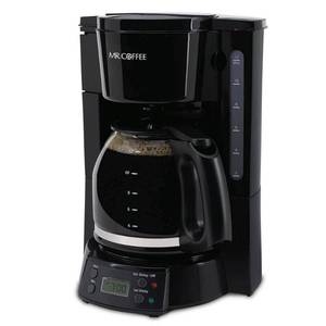 lot 13080 image: Mr. Coffee 12-Cup Programmable Coffee Maker - Black
