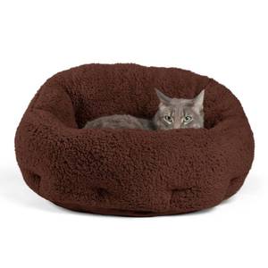lot 13168 image: Best Friends by Sheri Deep Dish�� Sherpa Cuddler Pet Dog Bed, Standard Brown