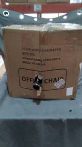 lot 13187 image: OFFICE CHAIR- BLACK- SKU# FNOFFICECHAIRA01B