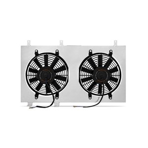 lot 13213 image: Mishimoto MMFS-EVO-01 Performance Aluminum Fan Shroud Compatible With Mitsubishi Lancer Evo 789 2001-2007 Silver