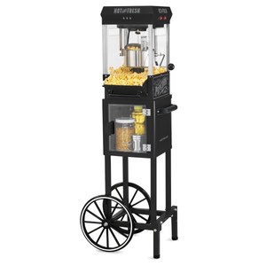 lot 16066 image: Nostalgia KPM220CTBK 2.5-Oz. Popcorn Cart with 5-Qt. Popcorn Bowl