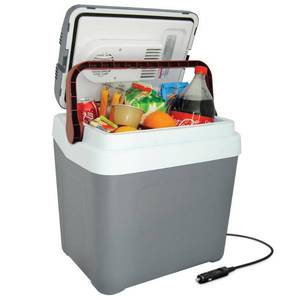 lot 44131 image: Koolatron Fun Kool P25 Thermoelectric Iceless 12V Electric Cooler, 24L  26 Quart Capacity, For Camping, Travel, Truck, Suv, Car, Boat, Rv, Trailer, Tailgating, Made in North America