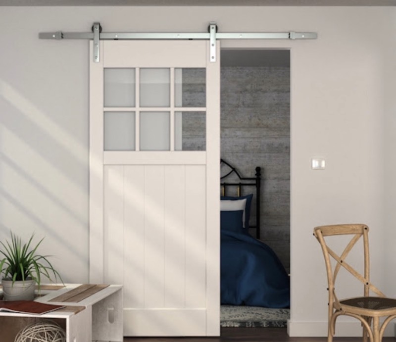 lot 11 image: New Pamex Sliding Barn Door Style Hardware Kit