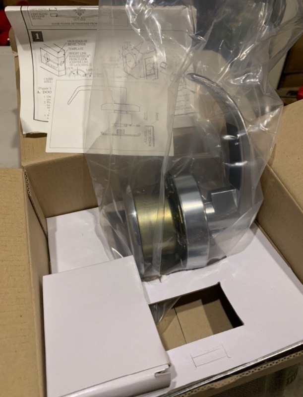 lot 244 image: New in Box One Sided Security Deadlocking Door Knob 2 34