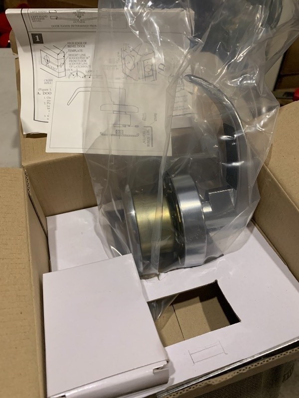 lot 245 image: New in Box One Sided Security Deadlocking Door Knob 2 34