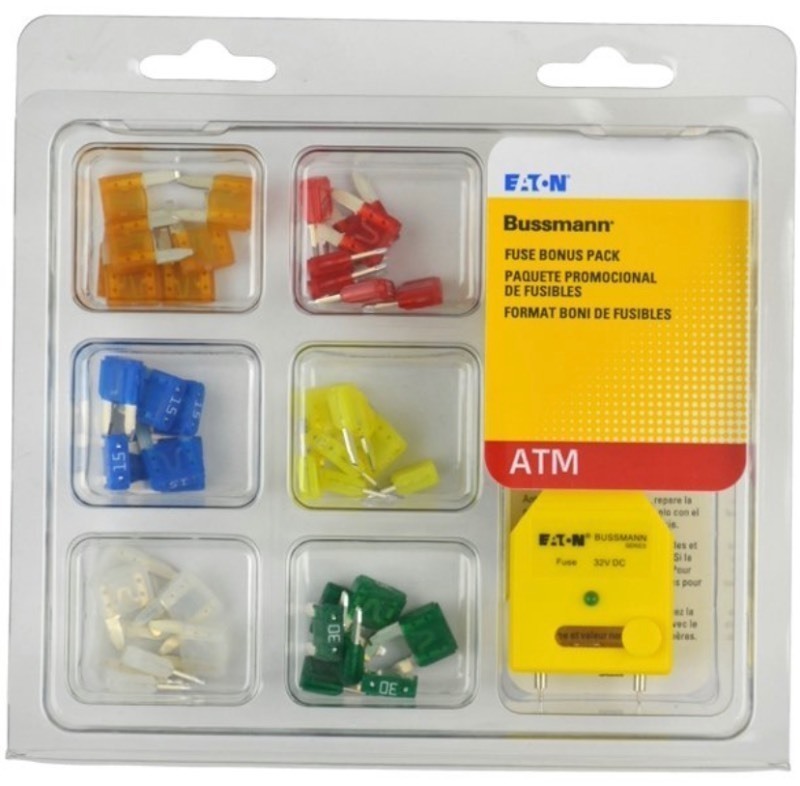 lot 302 image: New 2 Packs of Bussmann Series 43 Piece ATM  Mini Preparedness Automotive Fuse Assortments