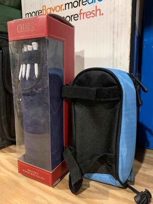 lot 418 image: Golf Bundle Chaps Golf Water Bottle Kit and Attachable Phone Music Protective Holder Case