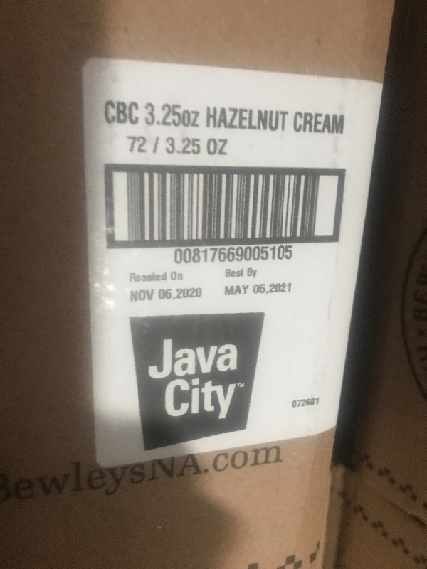 lot 427 image: Case  of Java city coffee 72 individual packets of 3.5 ounce coffee this is 15 pounds of coffee as pictured