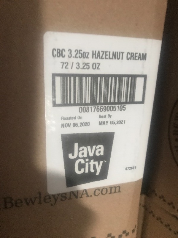 lot 428 image: Case  of Java city coffee 72 individual packets of 3.5 ounce coffee this is 15 pounds of coffee as pictured