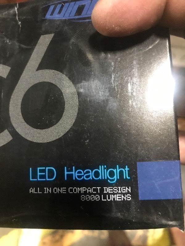lot 734 image: Set of 2  LED auto headlight bulb