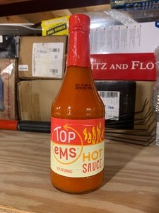 lot 277 image: 10 New Bottles of Top Ems Hot Sauce