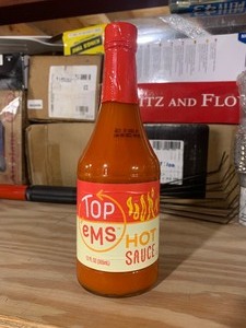 lot 278 image: 10 New Bottles of Top Ems Hot Sauce