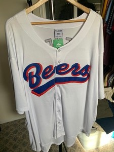 lot 27 image: Doug Remer #17 Milwaukee Beers Baseball Jersey size 2XL w Tags