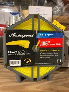 lot 82 image: New Shakespeare Heavy Duty Tri-Edged Trimmer Line .105 diameter 180ft