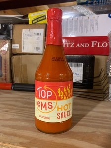 lot 281 image: 10 New Bottles of Top Ems Hot Sauce