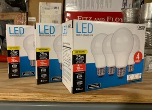 lot 1010 image: 3 Box of 4 New LED Multi-Usage Light Bulbs