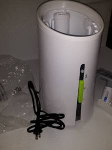 lot 5687 image: Steamfast SF-920 Warm Mist Humidifier and Steam Vaporizer with Auto Shut-Off, Filter-Free Design, Aromatherapy Essential Oil Ready, 1 Gallon Capacity,White