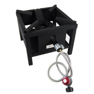 lot 5694 image: PRICE ZONE High Pressure Single Propane Burner Outdoor Cooker with Propane Hose