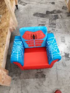 lot 5713 image: Delta Children Figural Upholstered Chair, Marvel Spider-Man