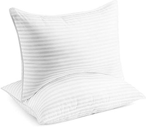 lot 5736 image: Beckham Hotel Collection Super Plush Gel Fber Filled Pillow Size King (1) SEALED
