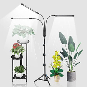 lot 6924 image: Grow Lights for Indoor Plants, 60 LED 5500K Plant Growing Lamp with Stand Adjustable