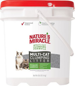 lot 6978 image: Natures Miracle Multi-Cat Scented Clumping Clay Cat Litter