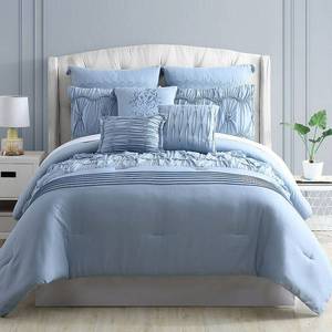 lot 10516 image: Pacific Coast Textiles 8 Piece Embellished Comforter Set - Clara, Queen