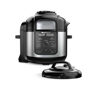 lot 10576 image: Ninja Foodi FD401 8-qt. 9-in-1 Deluxe Xl Pressure Cooker & Air Fryer