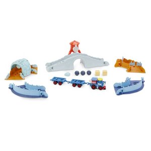 lot 20259 image: Little Tikes Slammin Racers Runaway Railroad Set and Train with Sounds