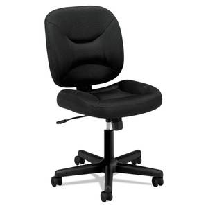 lot 20276 image: basyx VL210 Series Mesh Low-Back Task Office Chair, Black