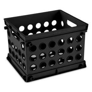 lot 21863 image: Sterilite, Mini Crate, Black