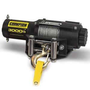 lot 21865 image: Champion Power Equipment 3000-lb. ATVUTV Winch Kit