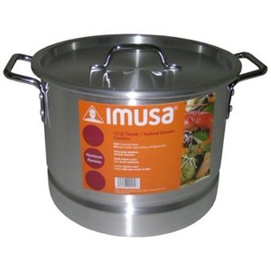 lot 21884 image: IMUSA MEXICANA-24 Tamale and Seafood Steamer, 12-Qt., Silver