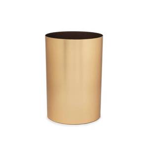 lot 21888 image: Umbra Metalla Matte Brass 4.75G Waste Basket