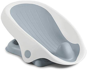 lot 22587 image: Summer Clean Rinse Baby Bather (Gray) Bath Support for Use on The Counter, in The Sink or in The Bathtub, Has 3 Reclining Positions and Soft, Quick-Dry Material Use from Birth Until Sitting Up