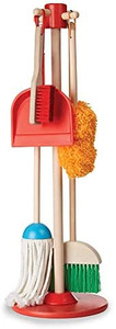 lot 22588 image: Melissa & Doug Lets Play House Dust Sweep Mop 6Piece Pretend Play Set
