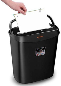 lot 22595 image: aper Shredder,VidaTeco 8-Sheet Cross-Cut Shredder with US Patented Cutter,Also Shreds CardStapleClip,Paper Shredder for Home Office,Durable&Fast with Jam Proof System,3.9-Gallon Basket (ETL)