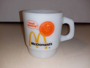 lot 3017 image: Vintage Fire King McDonalds Coffee Mug