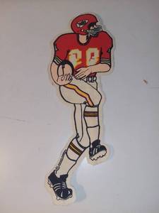 lot 3029 image: Vintage Felt Chiefs Player