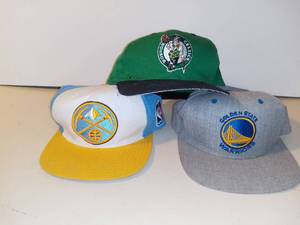 lot 3042 image: 3 NBA Hats