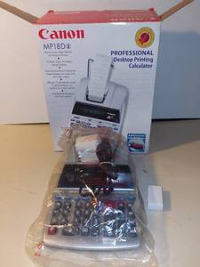 lot 3066 image: Canon MP18D Professional Desktop Printing Calculator