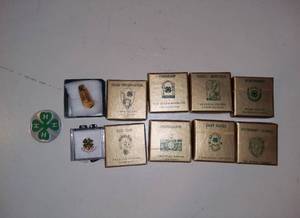 lot 3075 image: Vintage 4-H pins