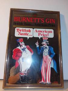 lot 3079 image: Burnetts Gin Mirror
